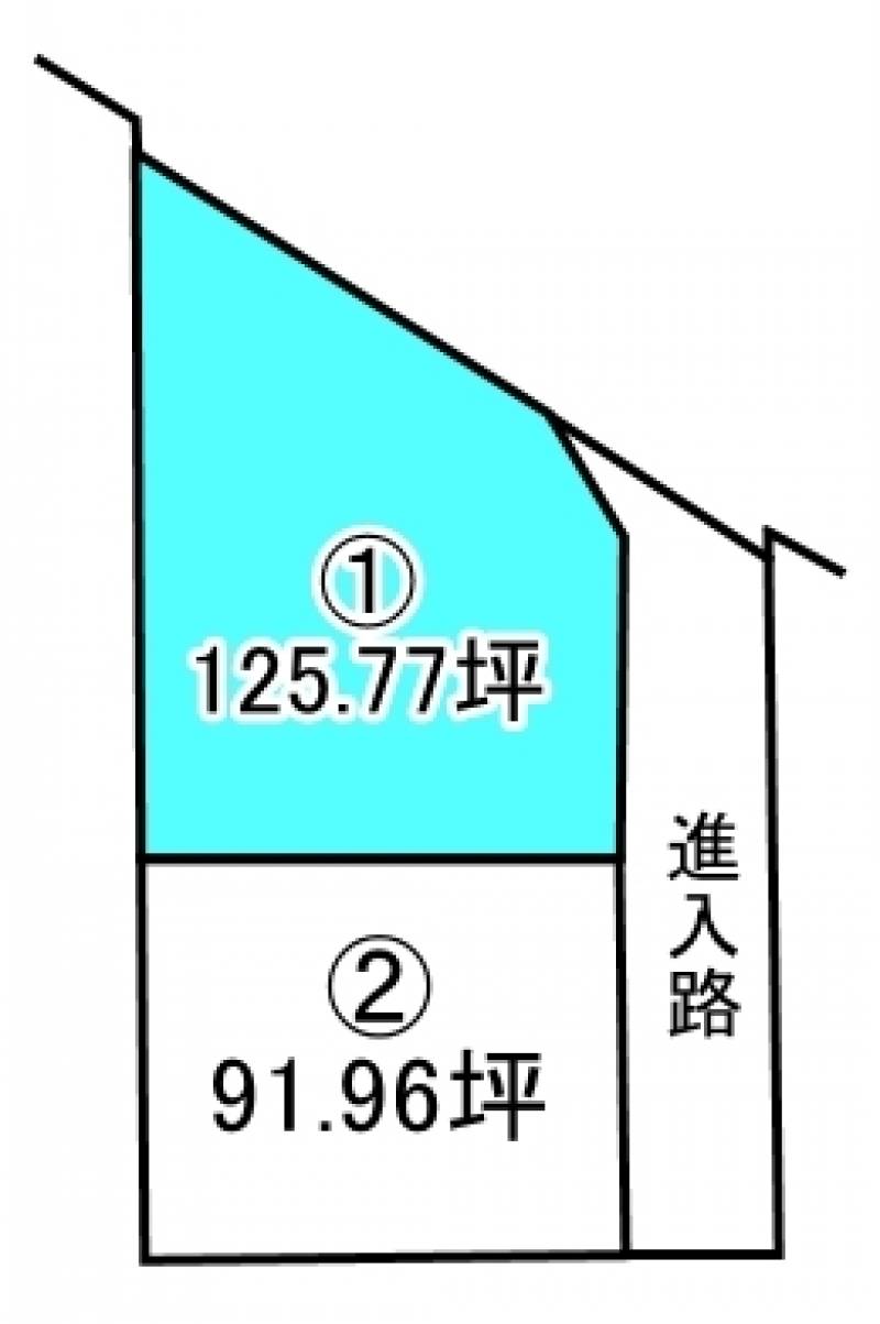 新居浜市船木  1の区画図