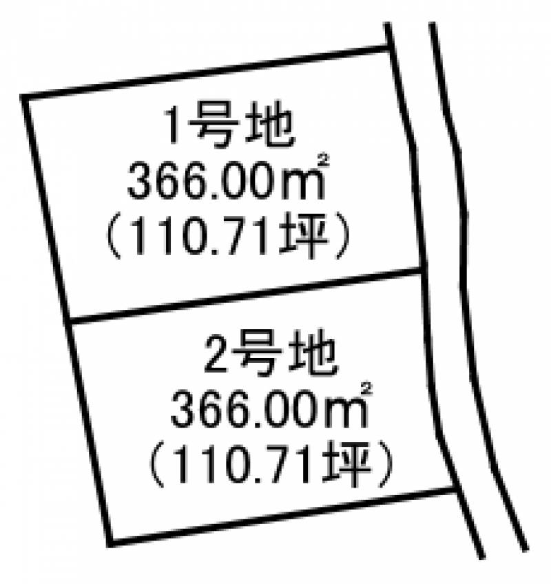 新居浜市萩生  2号地の区画図