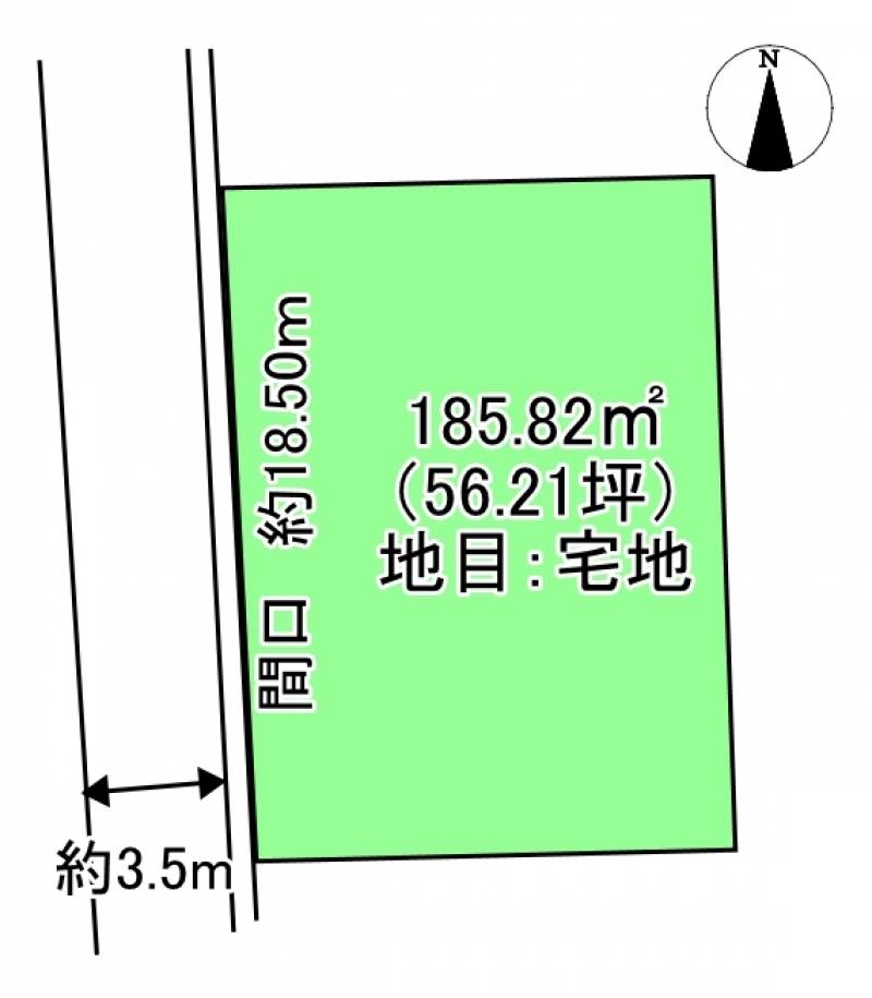 新居浜市繁本町  の区画図