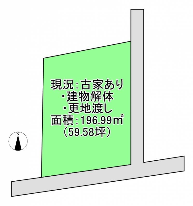 新居浜市桜木町  の区画図