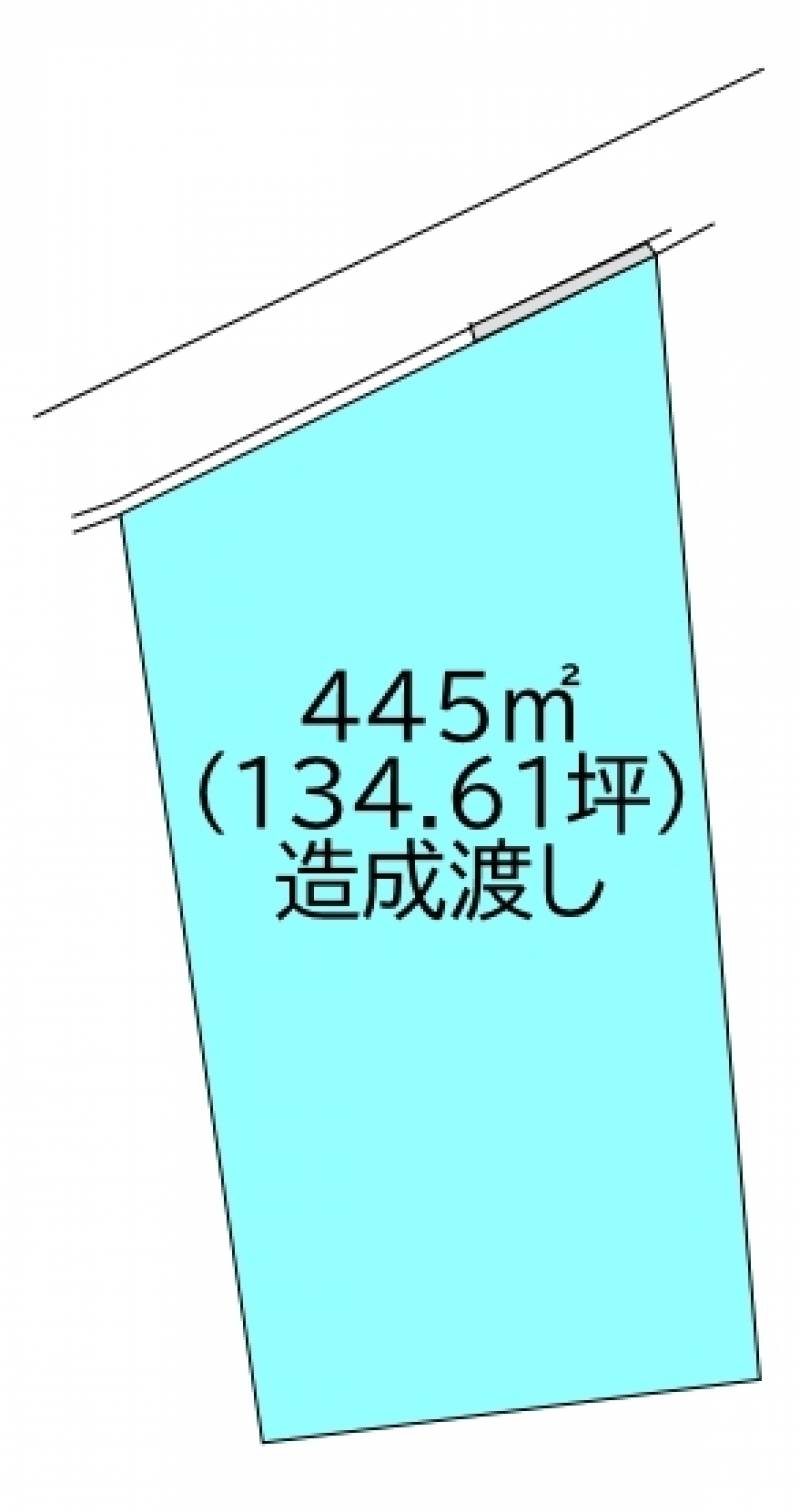 新居浜市田の上  の区画図