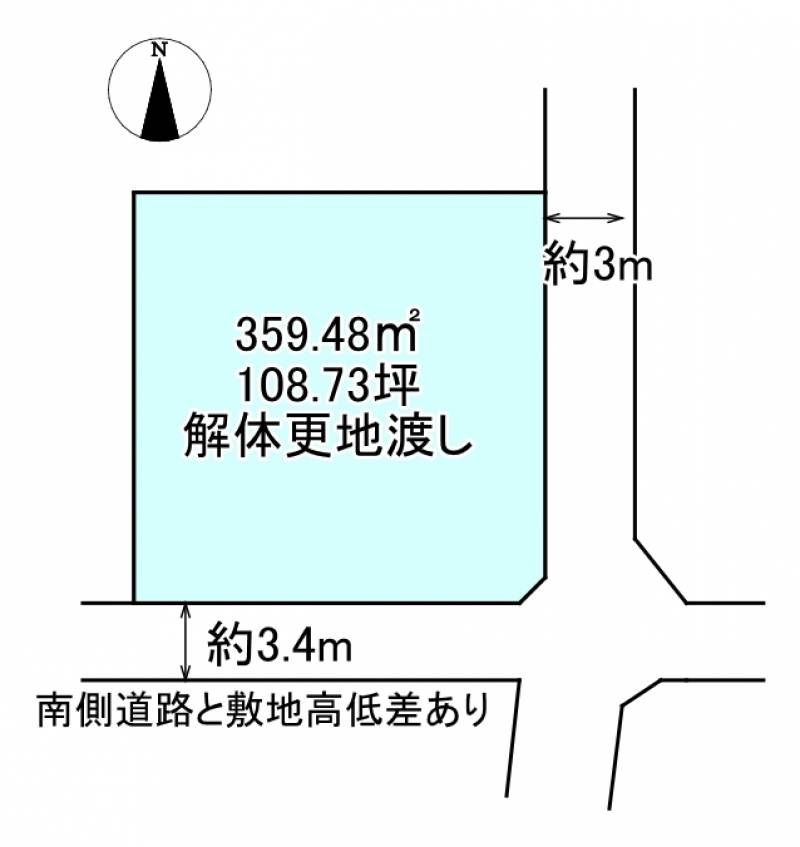 新居浜市星原町  の区画図