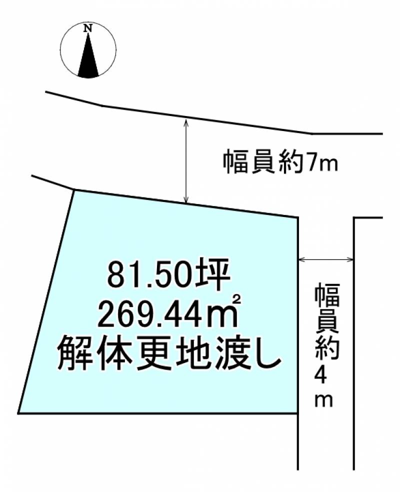 新居浜市桜木町  の区画図