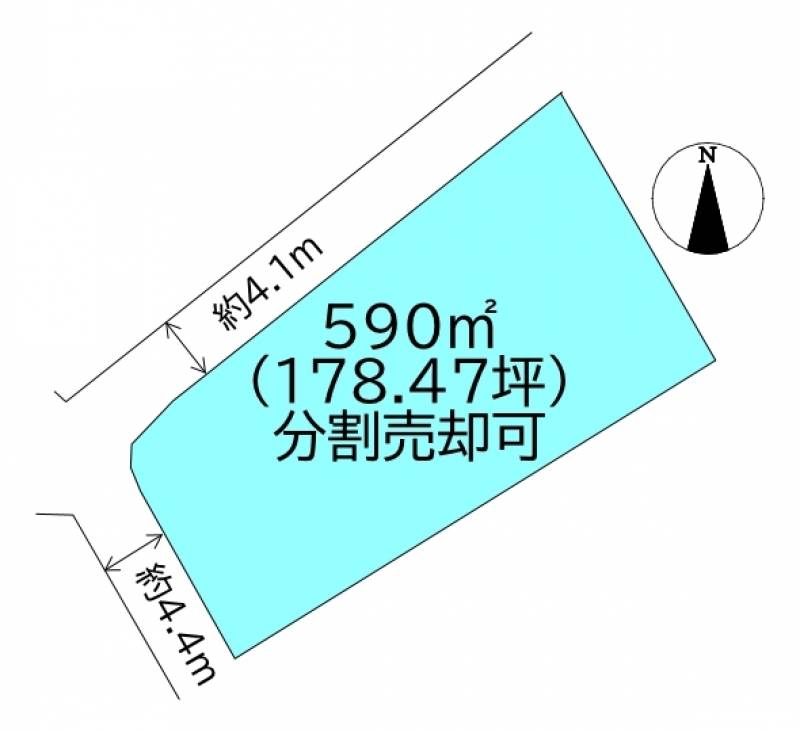 新居浜市垣生  の区画図