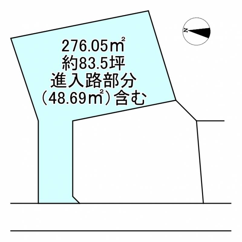 新居浜市松原町  の区画図