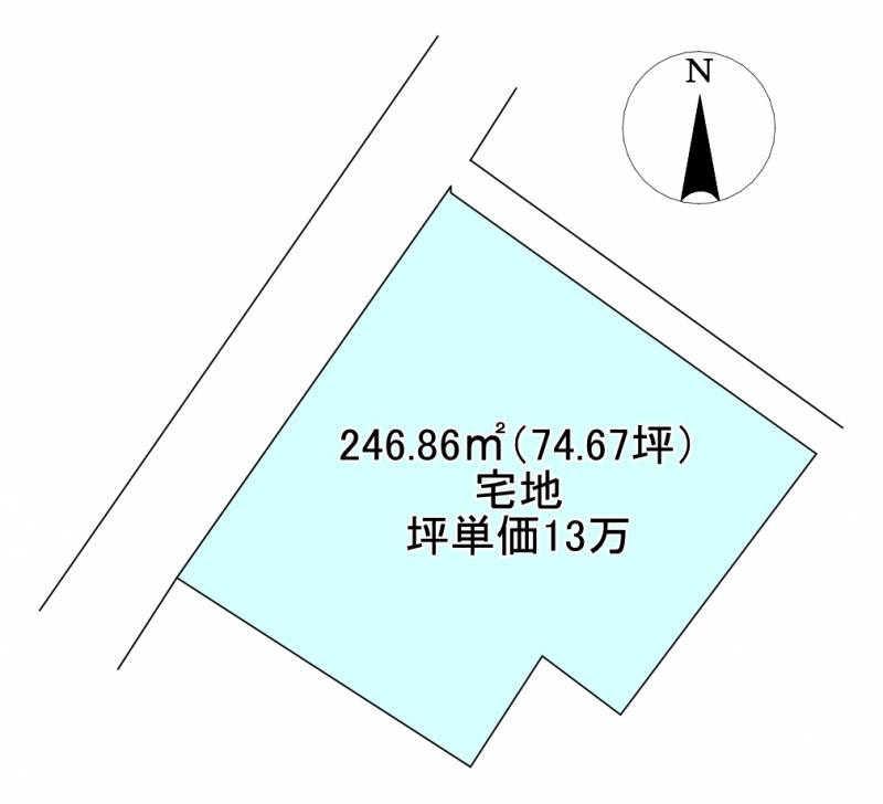 新居浜市新田町  の区画図