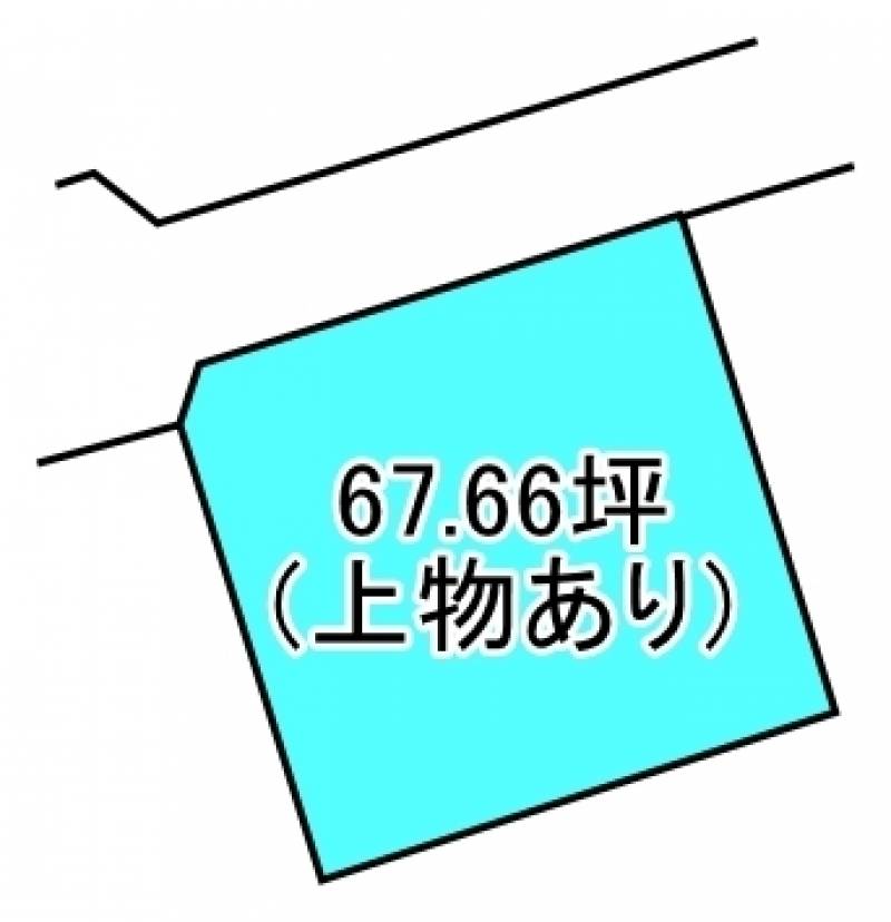 新居浜市田の上  の区画図