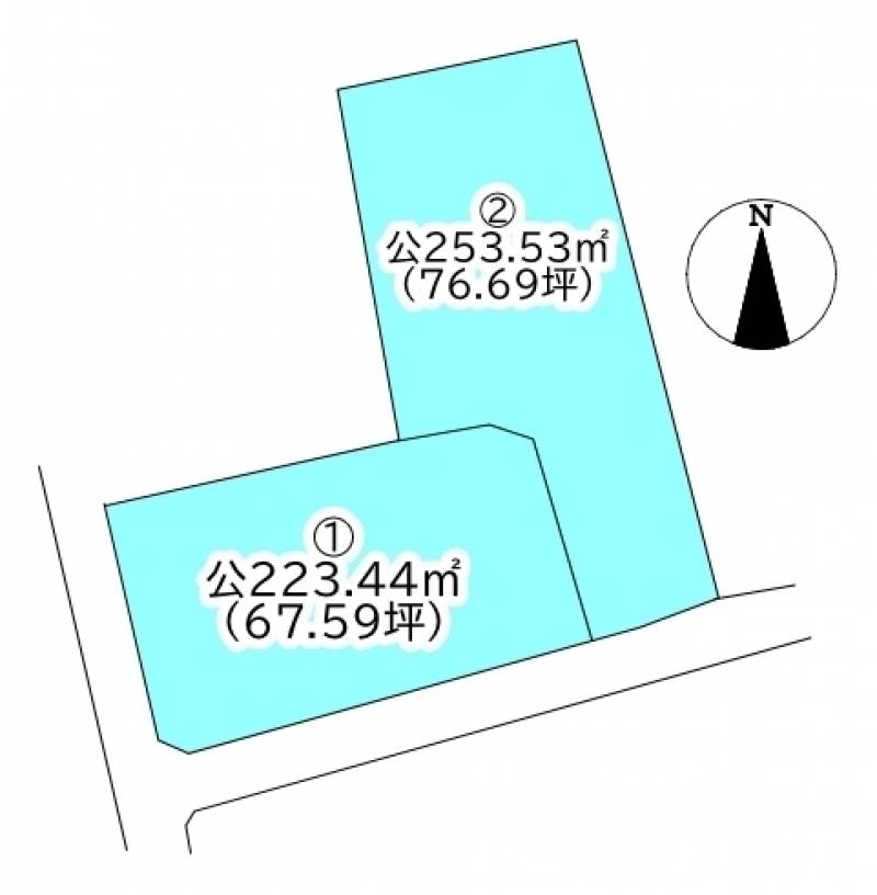 新居浜市西喜光地町  ②の区画図