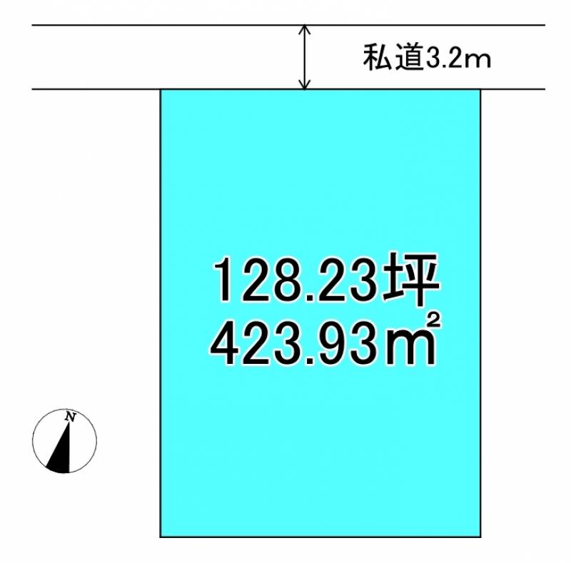 新居浜市若水町  の区画図