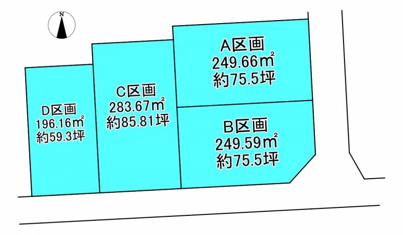 新居浜市土橋  Cの区画図