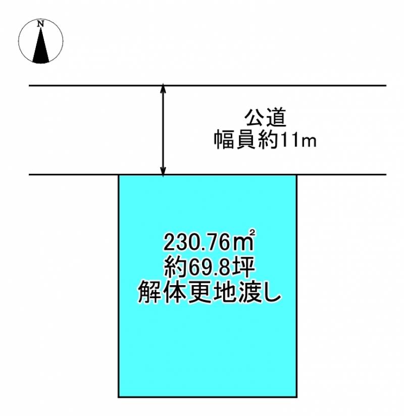 新居浜市中筋町  の区画図