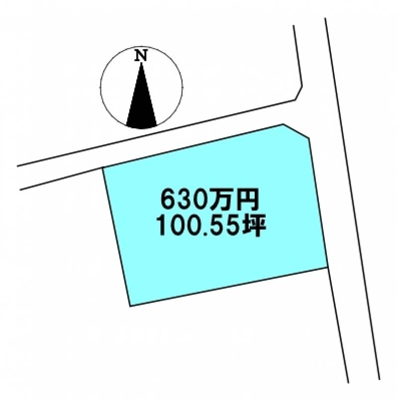 新居浜市中村  の区画図