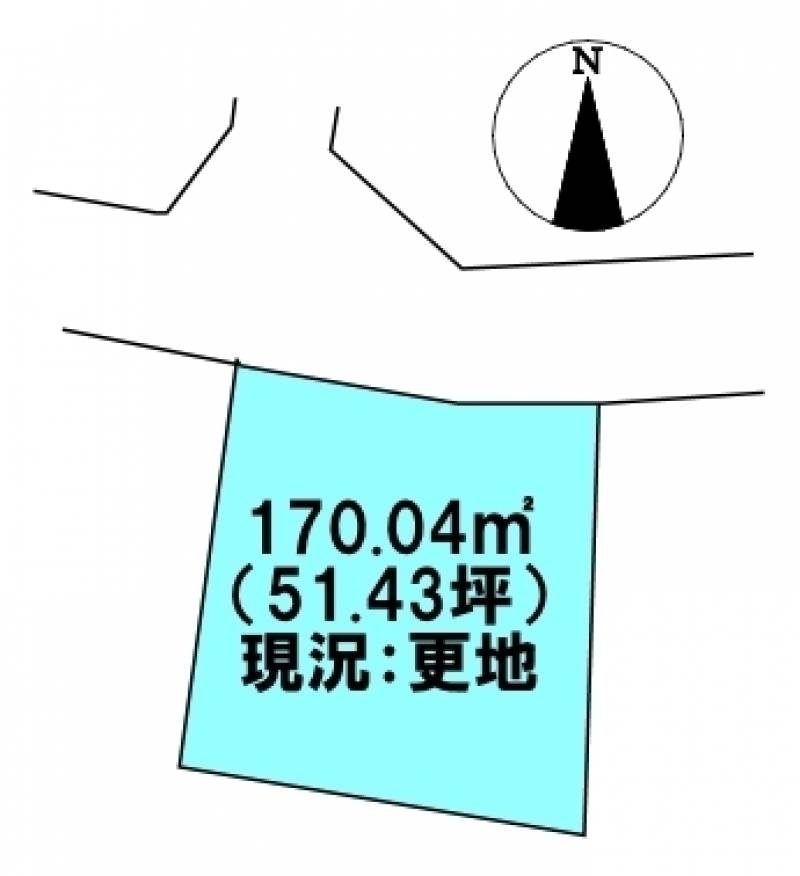 新居浜市北内町  の区画図