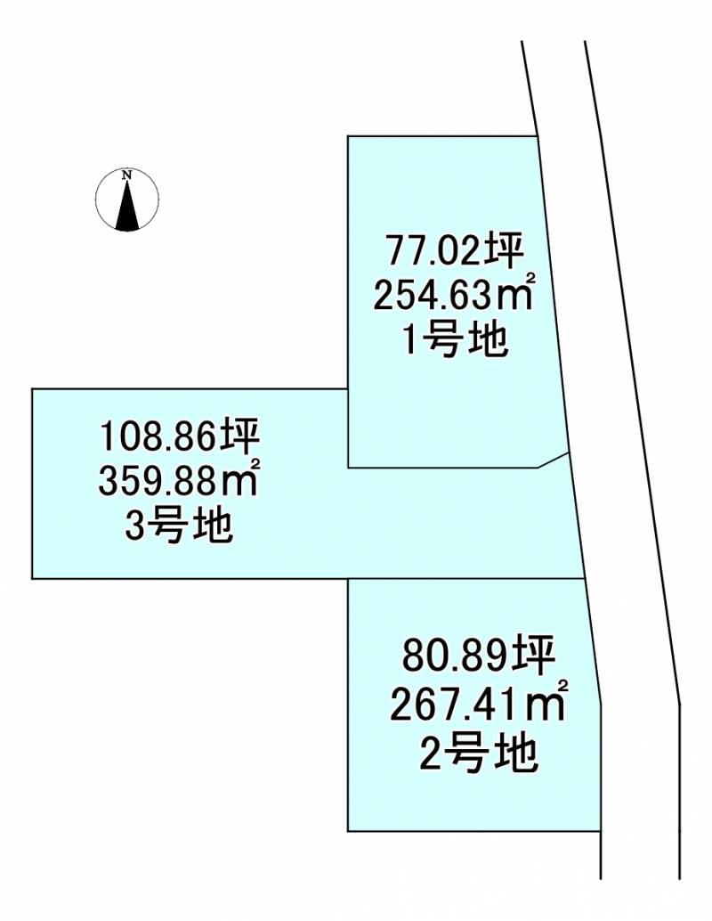 新居浜市下泉町  1の区画図