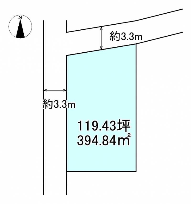 新居浜市萩生  の区画図