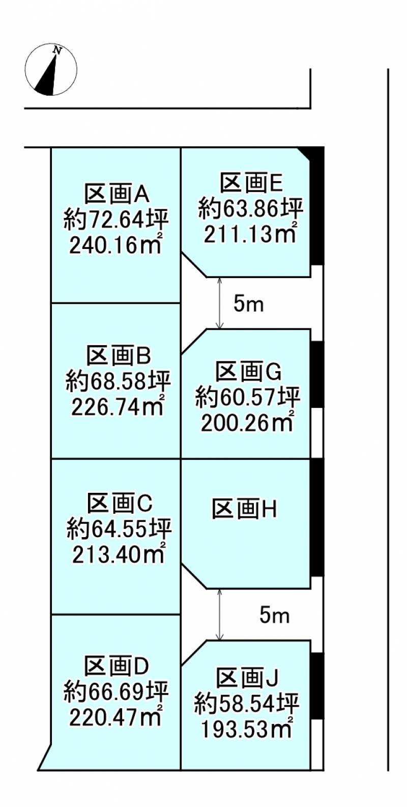 新居浜市西の土居町  の区画図