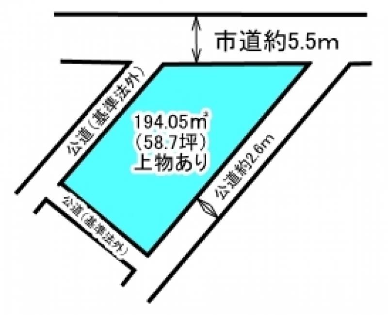 新居浜市清水町  の区画図