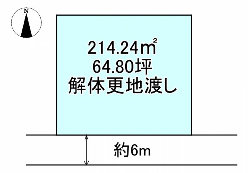 新居浜市中西町  の区画図