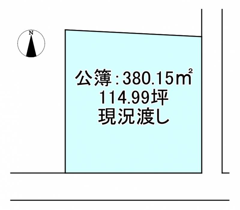 新居浜市田所町  の区画図