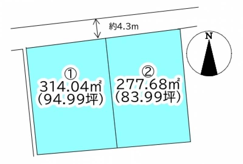 新居浜市土橋  ①の区画図