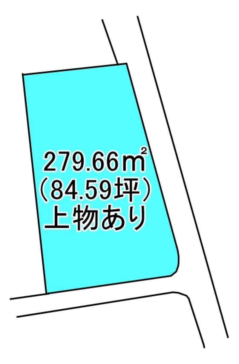 新居浜市田の上  の区画図