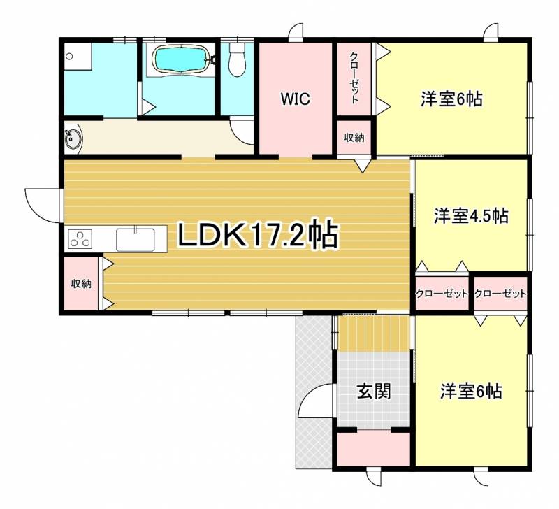 西条市下島山甲 一戸建 の間取り画像