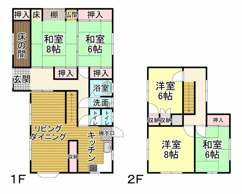 西条市飯岡 一戸建 の間取り画像