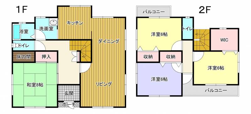 西条市丹原町関屋 一戸建 の間取り画像