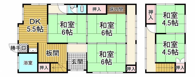 西条市飯岡 一戸建 の間取り画像