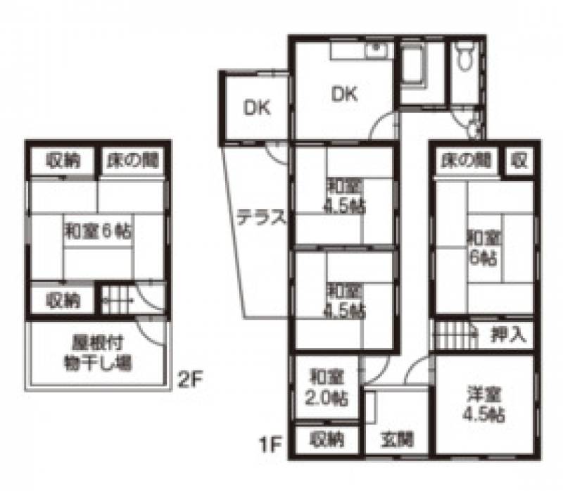 西条市喜多台 一戸建 の間取り画像