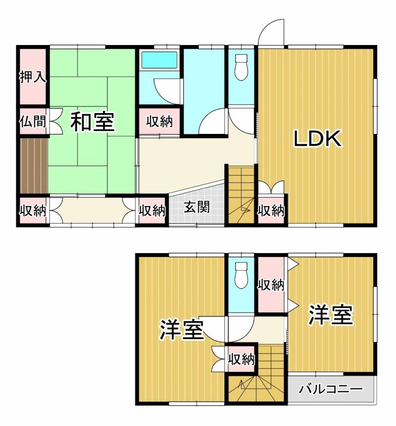 西条市飯岡 一戸建 の間取り画像