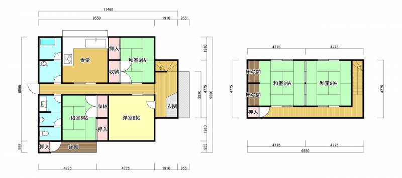 西条市飯岡 一戸建 の間取り画像