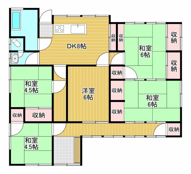 西条市福武甲 一戸建 の間取り画像