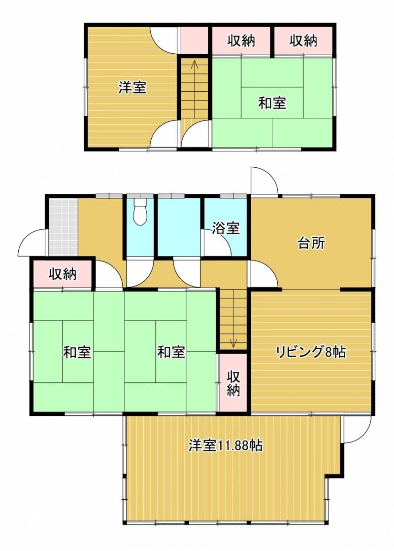 西条市下島山甲 一戸建 の間取り画像