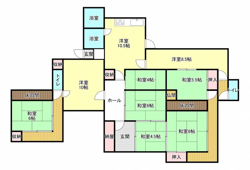 西条市中野甲 一戸建 の間取り画像