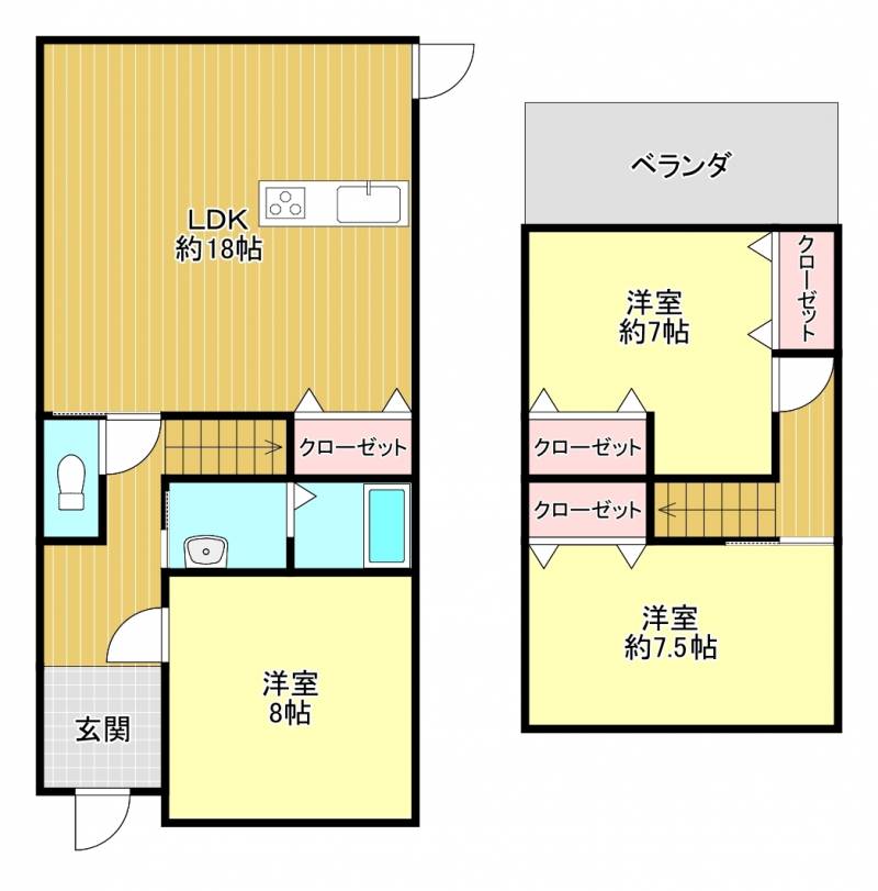 西条市大町 一戸建 の間取り画像