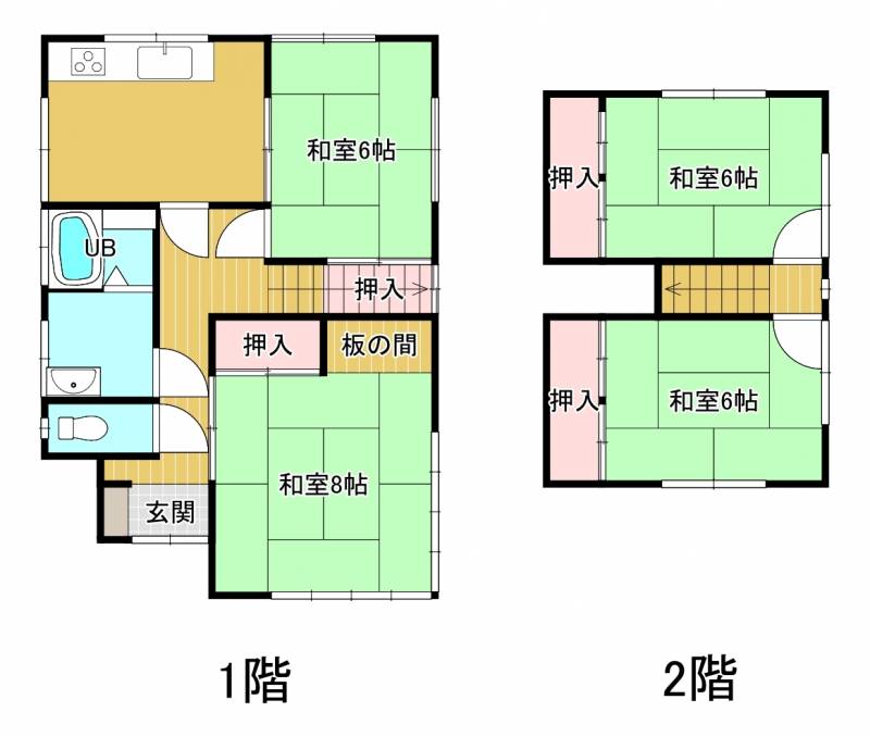 西条市壬生川 一戸建 の間取り画像