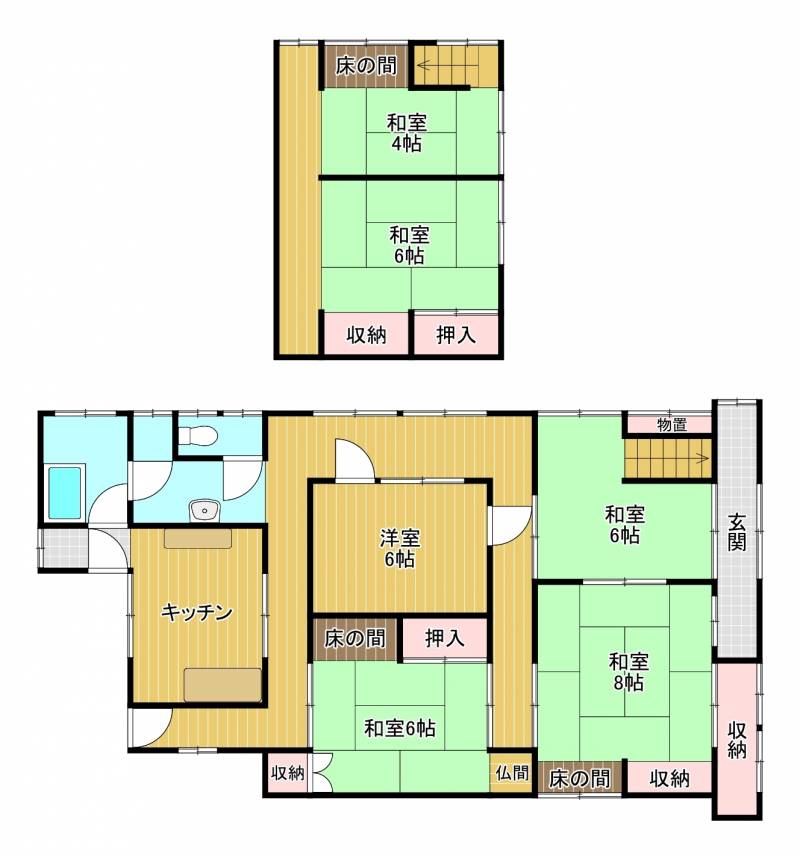 西条市氷見丙 一戸建 の間取り画像