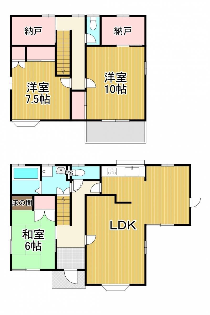 西条市天神 一戸建 の間取り画像