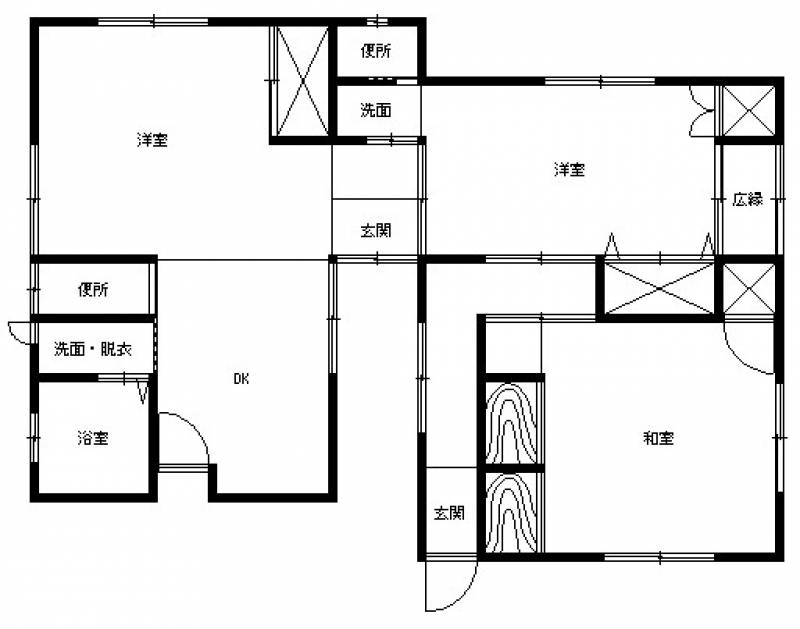 西条市吉田 一戸建 の間取り画像