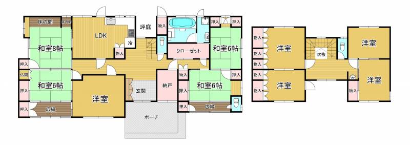 西条市氷見乙 一戸建 の間取り画像