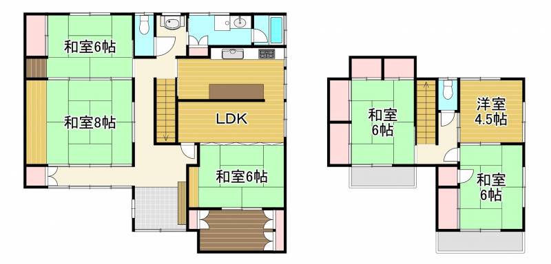 西条市大町 一戸建 の間取り画像