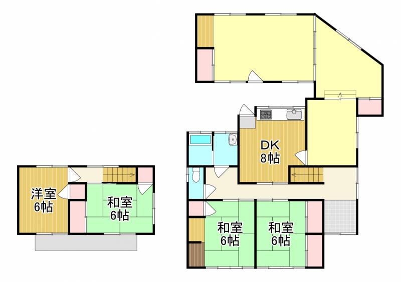 西条市下島山甲 一戸建 の間取り画像