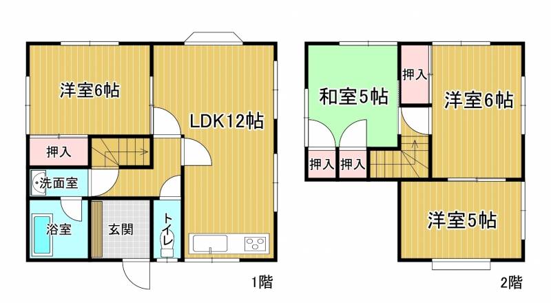 西条市大町 一戸建 の間取り画像