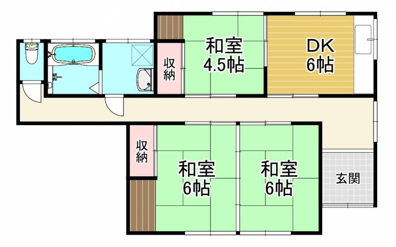 西条市玉津 一戸建 の間取り画像