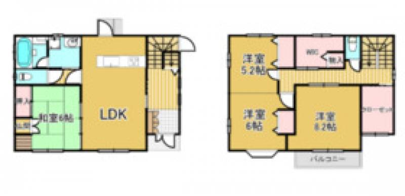 西条市神拝乙 一戸建 の間取り画像