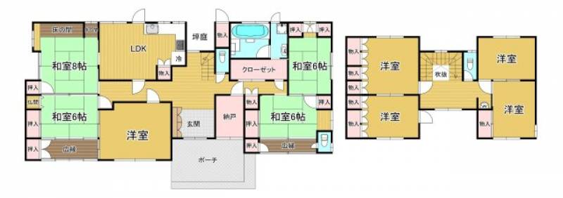 西条市氷見乙 一戸建 の間取り画像