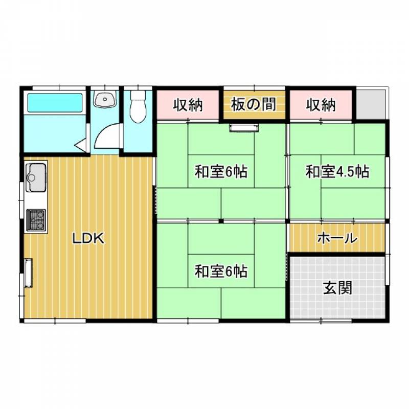 西条市小松町新屋敷 一戸建 の間取り画像