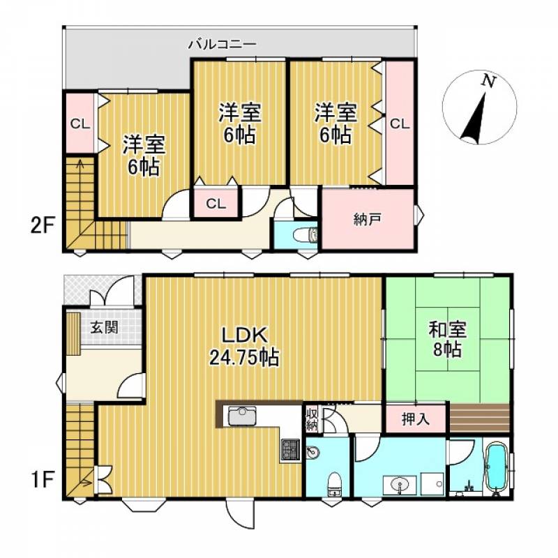 西条市大町 一戸建 の間取り画像