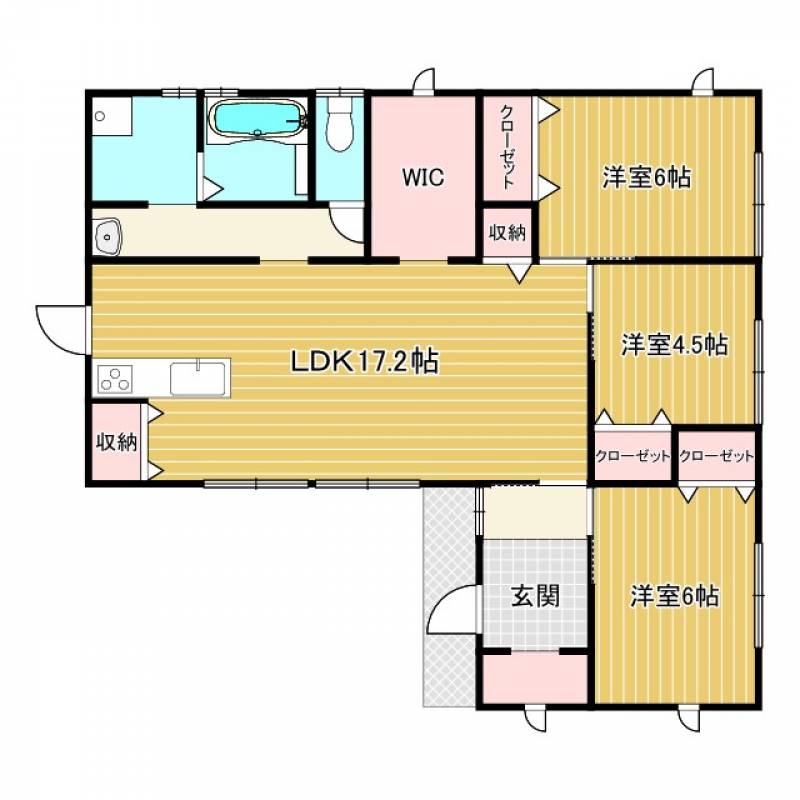 西条市下島山甲 一戸建 の間取り画像